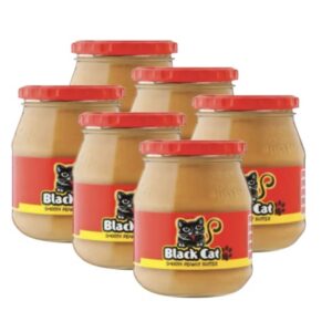 Black Cat Peanut Butter Smooth, Crunchy 6 X 400Gr